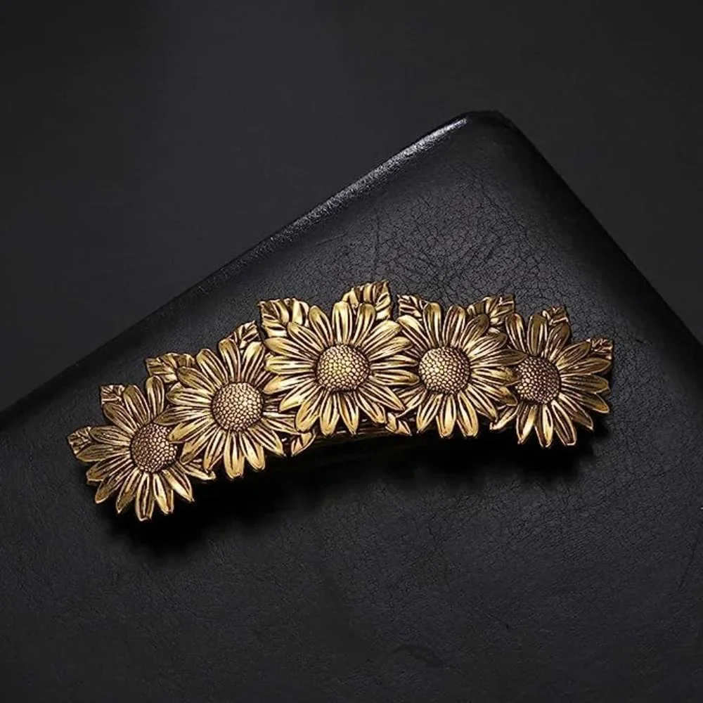 NEW! 🌻 Sunflowers Gold Hair Clip
